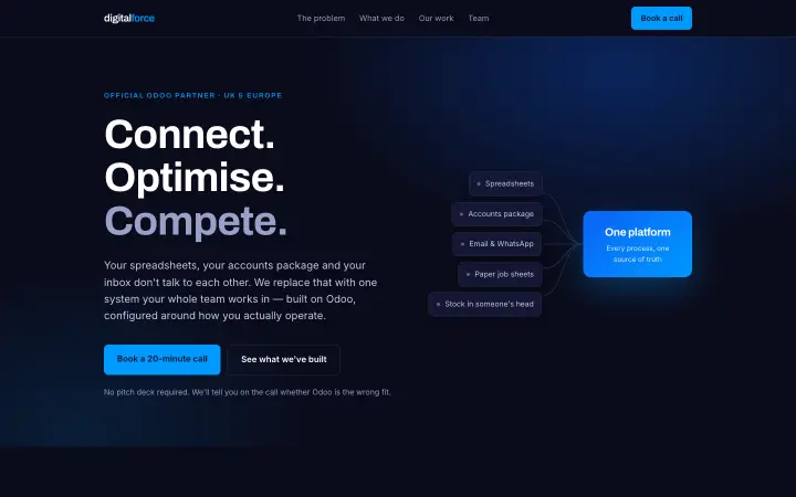 Web sajt digitalforce.agency