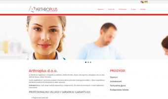 Screenshot Arthroplus.ch