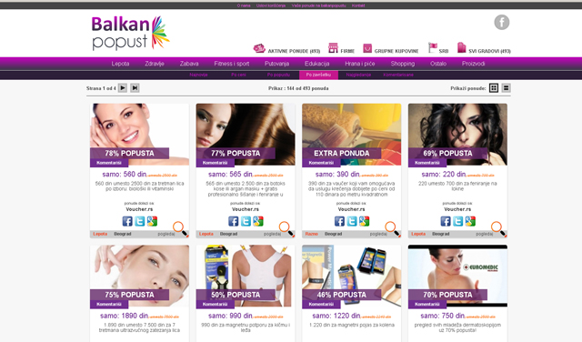 Screenshot Balkanpopust.com