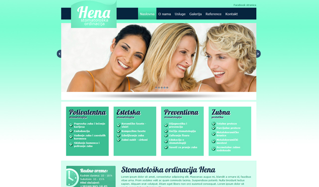 Screenshot henadent.com